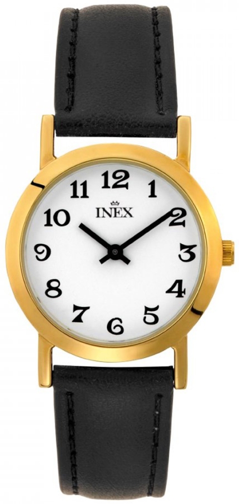 Damur - Inex Ladies Gold/White A12004D0A - RIP - Quartz - Guld - Damklocka - Läder - Härdat mineralglas