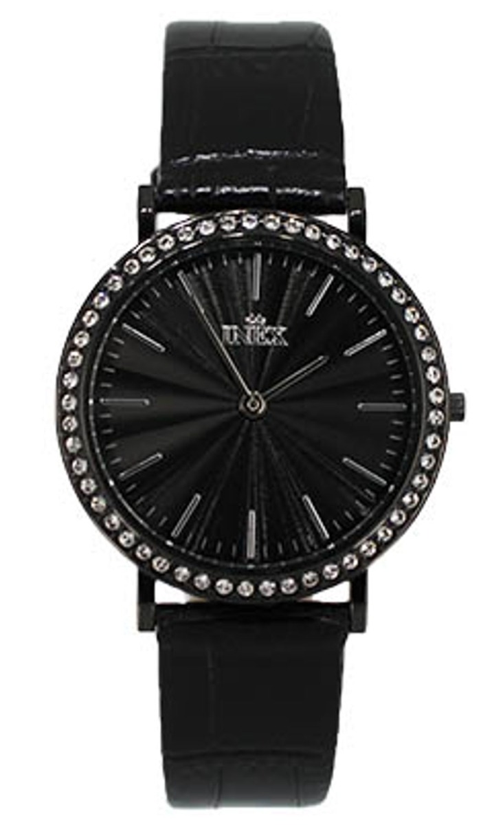 Inex Thomas Cook Ladies A121190TC - Quartz - Svart - Damklocka - Läder - Härdat mineralglas