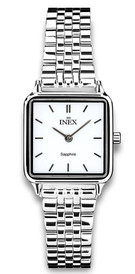 Inex Ladies 23mm A12186S4I - Quartz - Silver - Damklocka - Rostfri stål - Safir