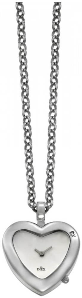 Urtjusig - Inex Pendant Silver/Silver A34627S4 - LQ2 - Quartz - Silver - Unisex - - Härdat mineralglas