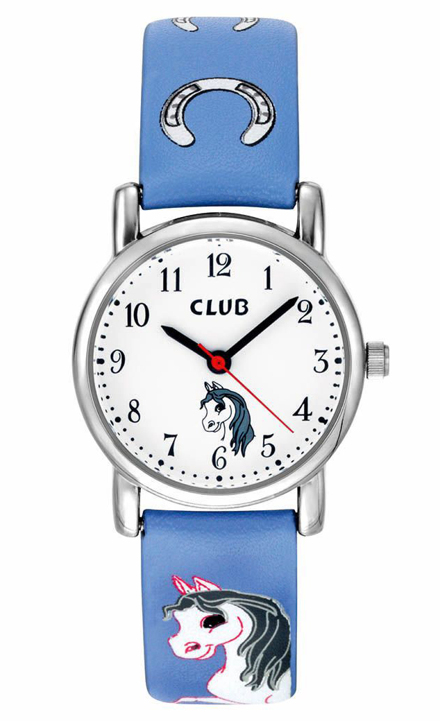 Club 30M Blue White A56547-3S0A - Quartz - Silver - Unisex - Gummi - Härdat mineralglas