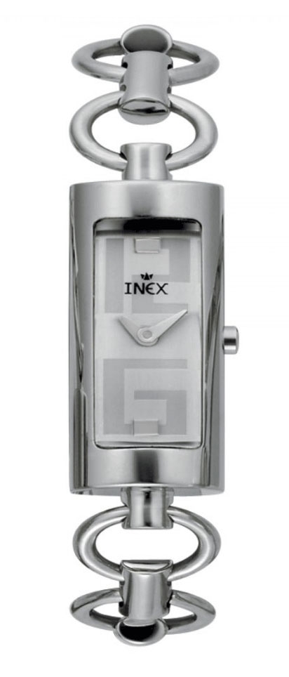 Boetten är bara 15 mm bred - Inex Silver A64103S4I - Quartz - Silver - Damklocka - Rostfri stål - Härdat mineralglas