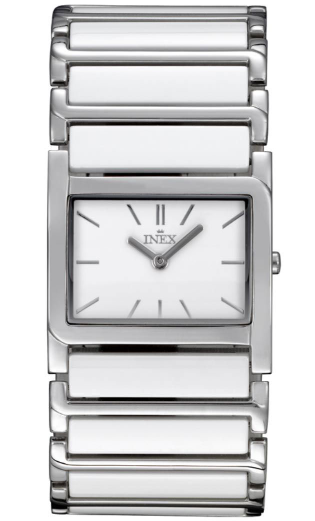 Inex Ladies Silver White A64148S0I - Quartz - Silver - Damklocka - Rostfri stål - Härdat mineralglas