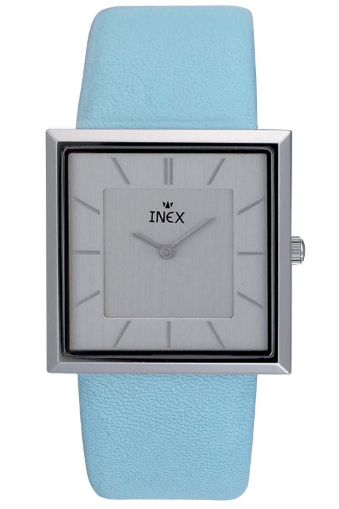 Inex Ladies Silver A69244-3S4I - Quartz - Silver - Damklocka - Läder - Härdat mineralglas