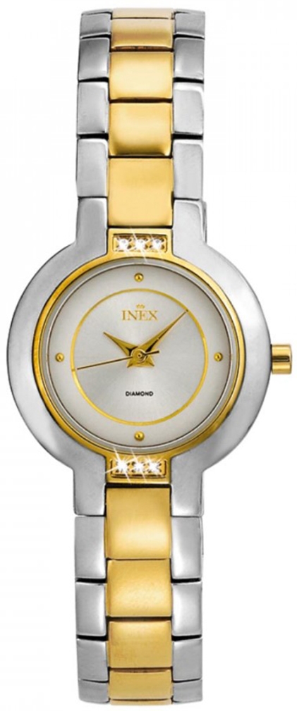 Det guldfärgade rinner genom boetten som en akvadukt av elegans - Inex Ladies Silver/Silver A69363B4KV - Quartz - Gul Silver - Damklocka - Rostfri...