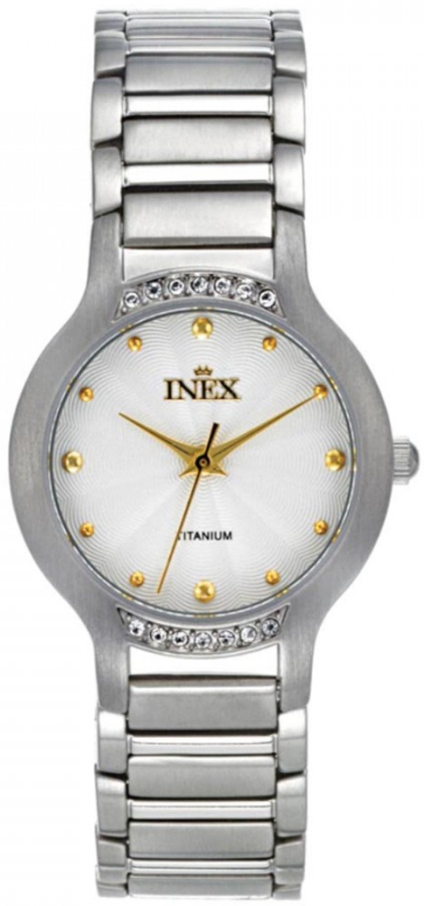 Damur - Inex Ladies Silver/Mother of Pearl A69461B4I - Quartz - Silver - Damklocka - Rostfri stål - Härdat mineralglas