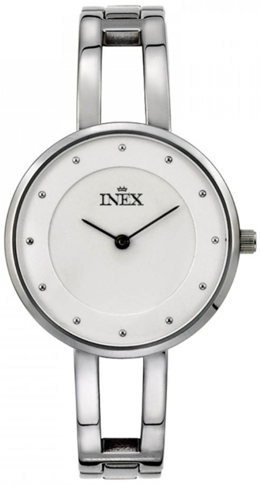 Damur - Inex Ladies Silver/White A69499S4P - LQ2 - Quartz - Silver - Damklocka - Rostfri stål - Härdat mineralglas