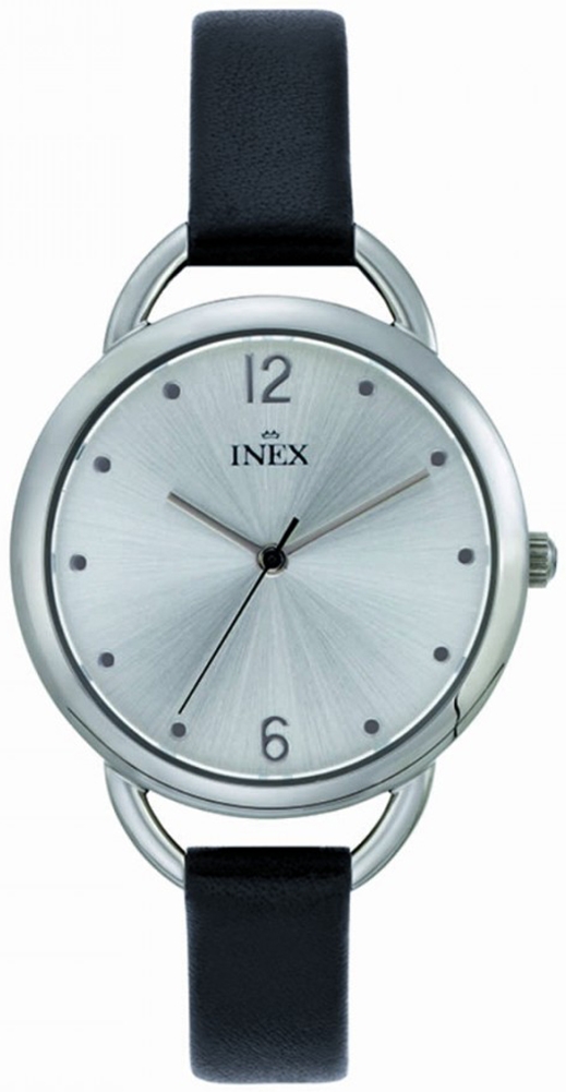 Damur med stretcharmband - Inex Ladies Silver/Silver A69509S4P - LQ - Quartz - Silver - Damklocka - Läder - Härdat mineralglas