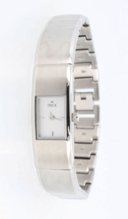 Armband med klocka... bara 15 mm bred boett - Inex Silver A76133S4KV - Quartz - Silver - Damklocka - Rostfri stål - Härdat mineralglas