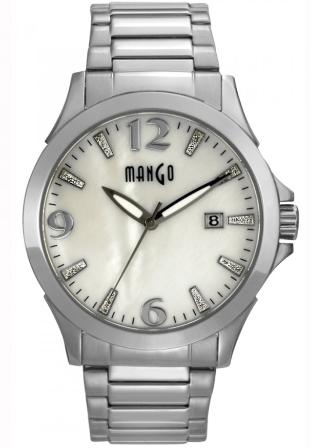 Elegant damur - Mango A76150S11P - Quartz - Silver - Damklocka - Rostfri stål - Härdat mineralglas