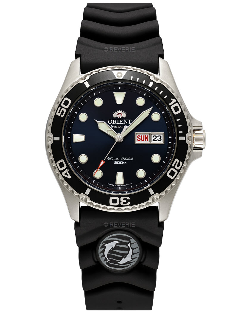 Orient Ray II 200m Automatic Diver AA02007B - Automatisk - Silver - Herrklocka - Silikon - Härdat mineralglas