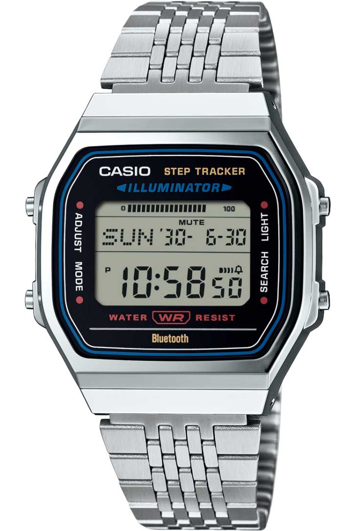 Casio Vintage Bluetooth ABL-100WE-1AEF - Digitalt - Silver - Unisex - Rostfri stål - Akryl