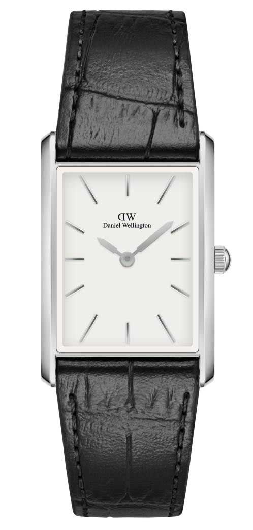 Daniel Wellington Rectangular 24mm - Quartz - Silver - Unisex - Läder - Härdat mineralglas