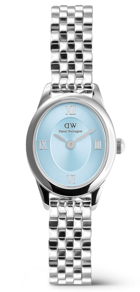 Daniel Wellington Oval Ophelia Mini Ice Blue Silver DW00100809 - Quartz - Silver - Damklocka - Rostfri stål - Härdat mineralglas