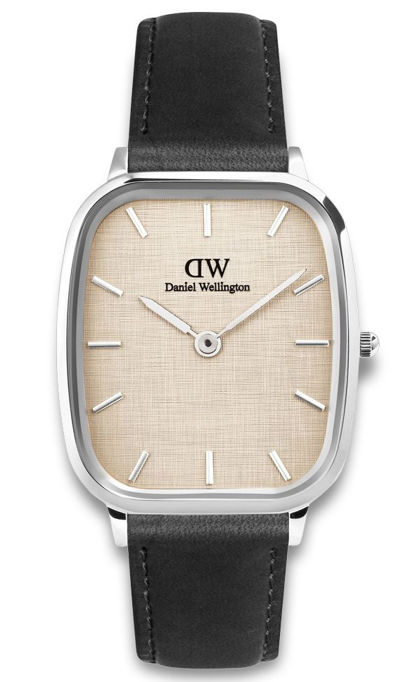 Daniel Wellington Marlon Sheffield Linen Silver DW00100813 - Quartz - Silver - Herrklocka - Läder - Härdat mineralglas