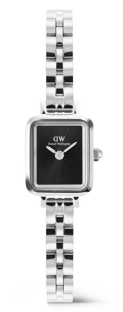 Daniel Wellington Quadro Mini 3-Link DW00100845 - Quartz - Silver - Damklocka - Rostfri stål - Härdat mineralglas