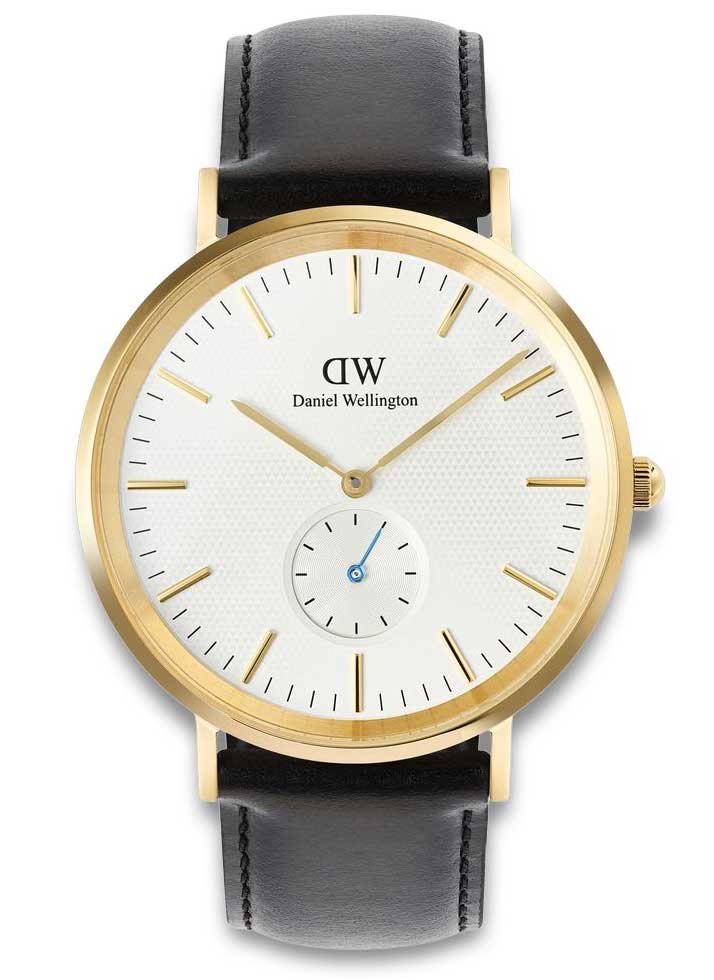Daniel Wellington Classic Sheffield DW00100868 - Quartz - Guld - Herrklocka - Läder - Härdat mineralglas