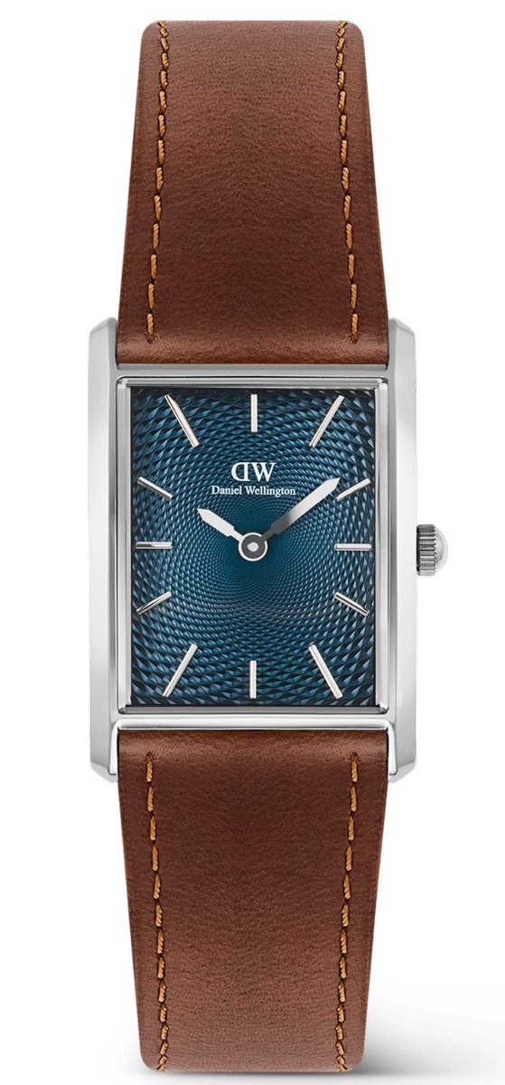 Daniel Wellington Bound Light Brown Arctic Guilloché Silver DW00100900 - Quartz - Silver - Herrklocka - Läder - Härdat mineralglas