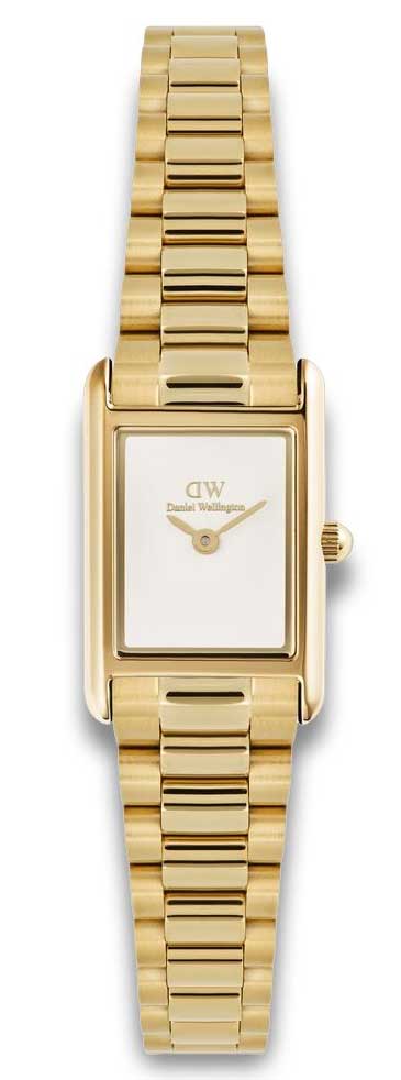 Daniel Wellington Bound Mini 3-Link Gold DW00100931 - Quartz - Guld - Damklocka - Rostfri stål - Härdat mineralglas
