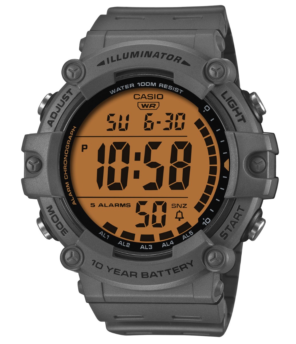 Casio Classic AE-1500WHC-8AVEF - Digitalt - Grå - Herrklocka - Harts - Resin