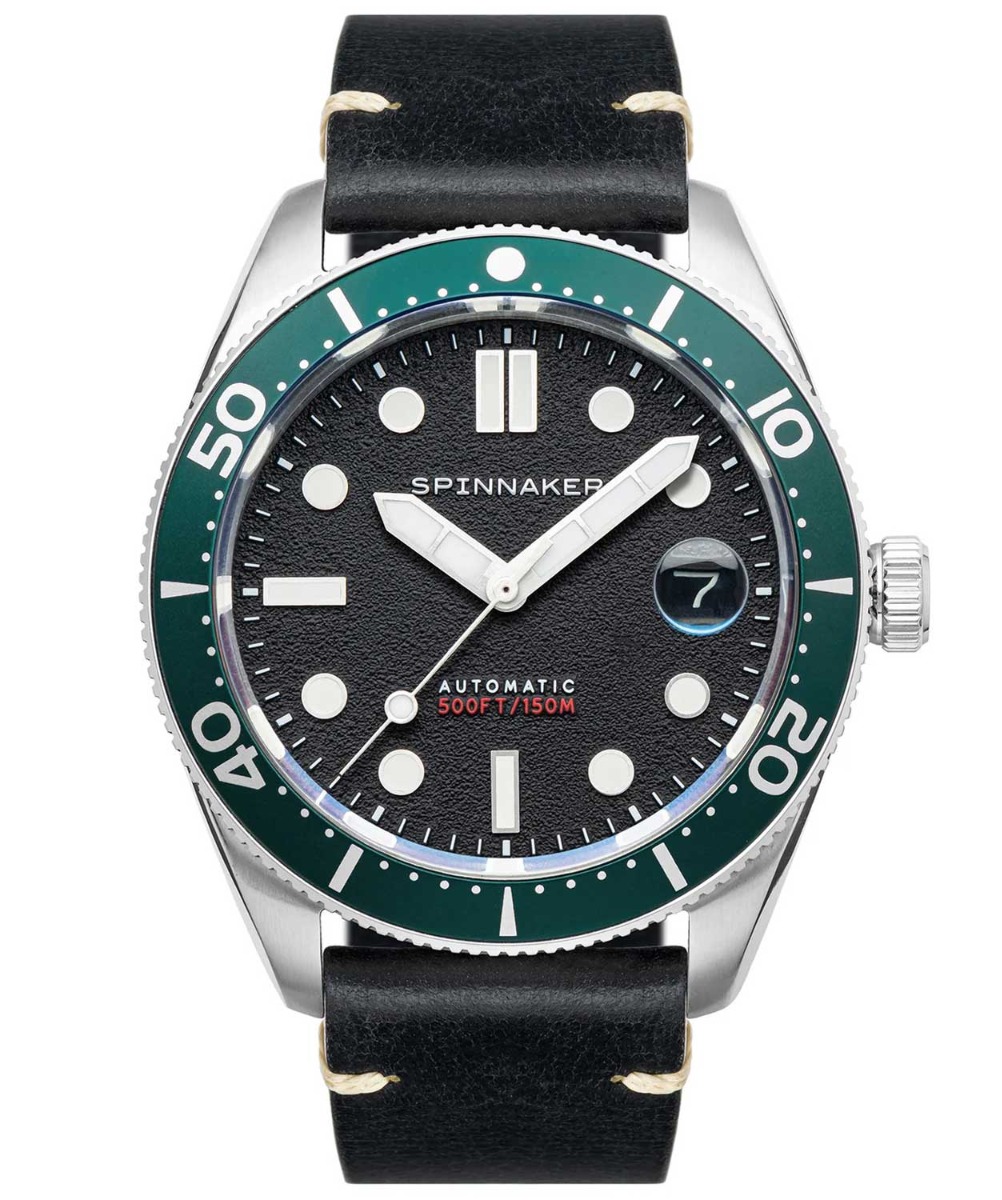 Spinnaker Croft Nomad Automatic SP-5100-02 - Automatisk - Silver - Herrklocka - Läder - Safir