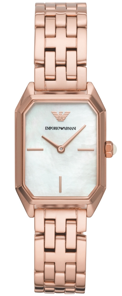 Emporio Armani Gioia AR11147 - Quartz - Rött guld - Damklocka - Rostfri stål - Härdat mineralglas
