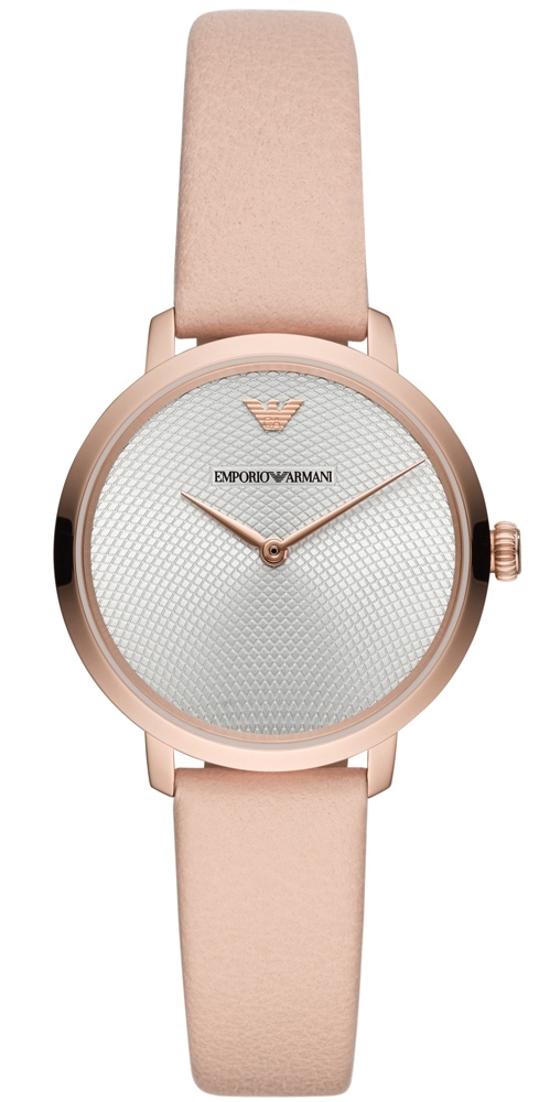 Emporio Armani Modern Slim AR11160 - Quartz - Rött guld - Damklocka - Läder - Härdat mineralglas