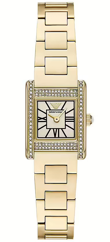 Emporio Armani Mini Genni AR11663 - Quartz - Guld - Damklocka - Rostfri stål - Härdat mineralglas