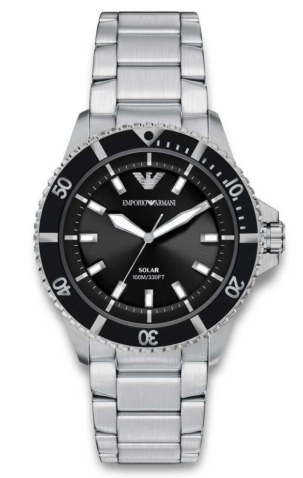 Emporio Armani World Explorer AR11787 - Quartz - Silver - Herrklocka - Rostfri stål - Safir