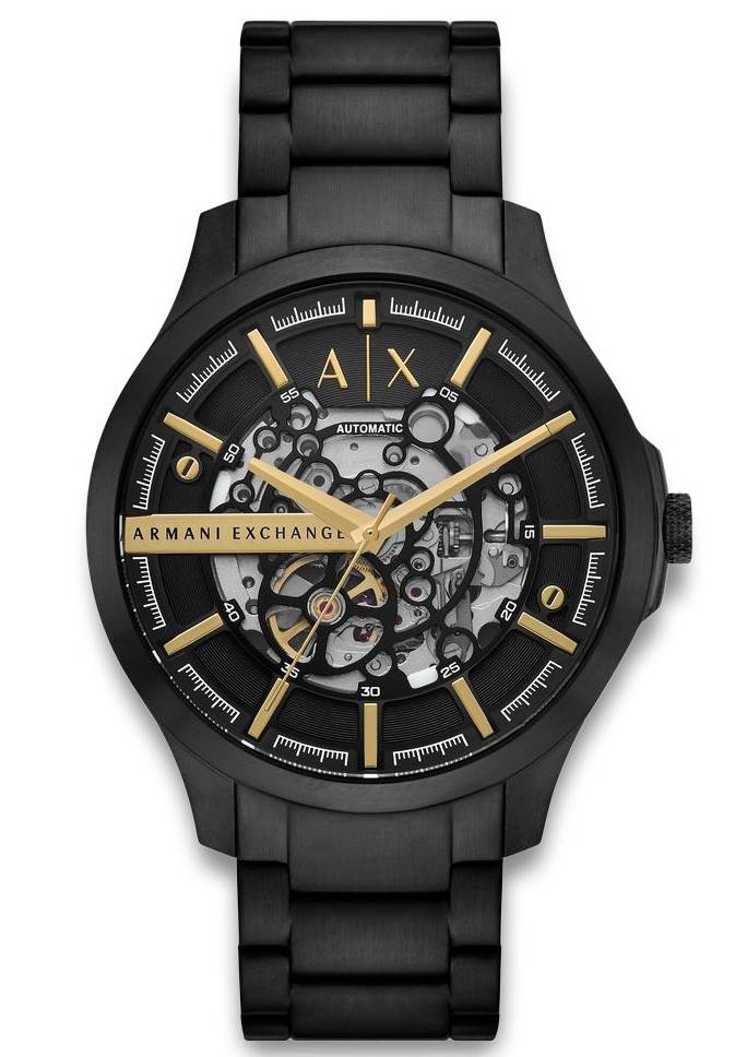 Armani Exchange Hampton AX2463 - Automatisk - Svart - Herrklocka - Rostfri stål - Härdat mineralglas