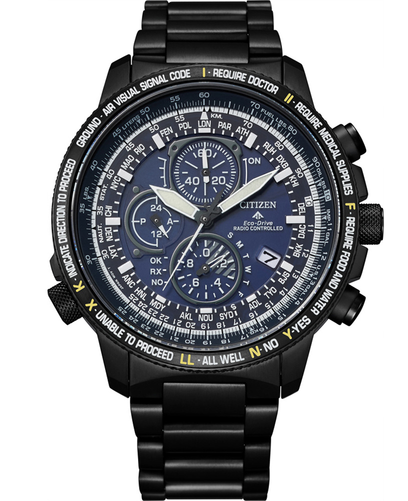 Citizen Promaster Sky Eco-Drive herrklocka med Super Titanium och radiostyrning | AT8195-85L - Quartz - Svart - Herrklocka - Titan - Safir