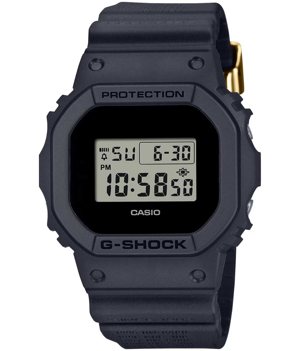 Casio | Bio-baserad G-Shock med utbytbar bezel och 40-årsjubileumstema | DWE-5657RE-1ER - Digitalt - Svart - Herrklocka - Harts - Härdat mineralglas