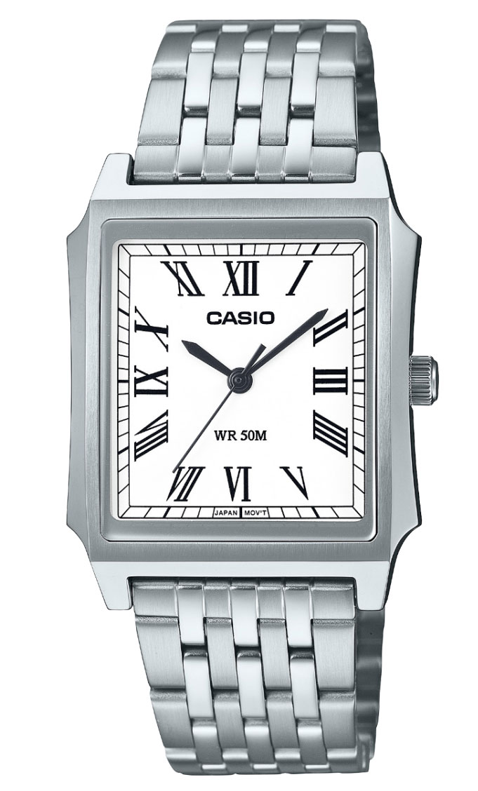 Casio Timeless 23mm LTP-B190D-7BVER - Quartz - Silver - Damklocka - Rostfri stål - Härdat mineralglas