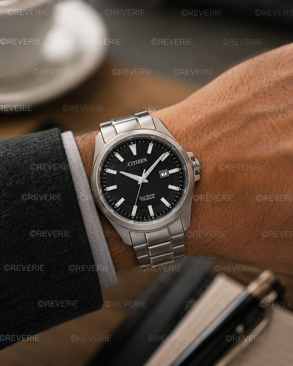 Citizen solcellsdriven herrklocka i titan med safirglas 43mm - Quartz - Silver - Herrklocka - Titan - Safir