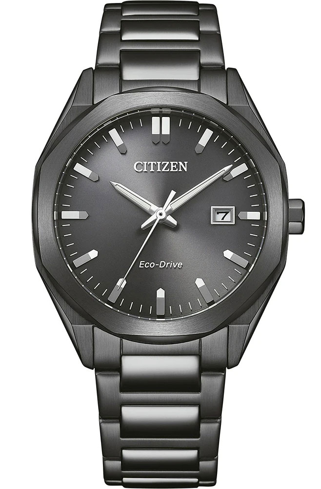Citizen Eco Drive Sports BM7625-80H - Quartz - Grå - Herrklocka - Rostfri stål - Härdat mineralglas