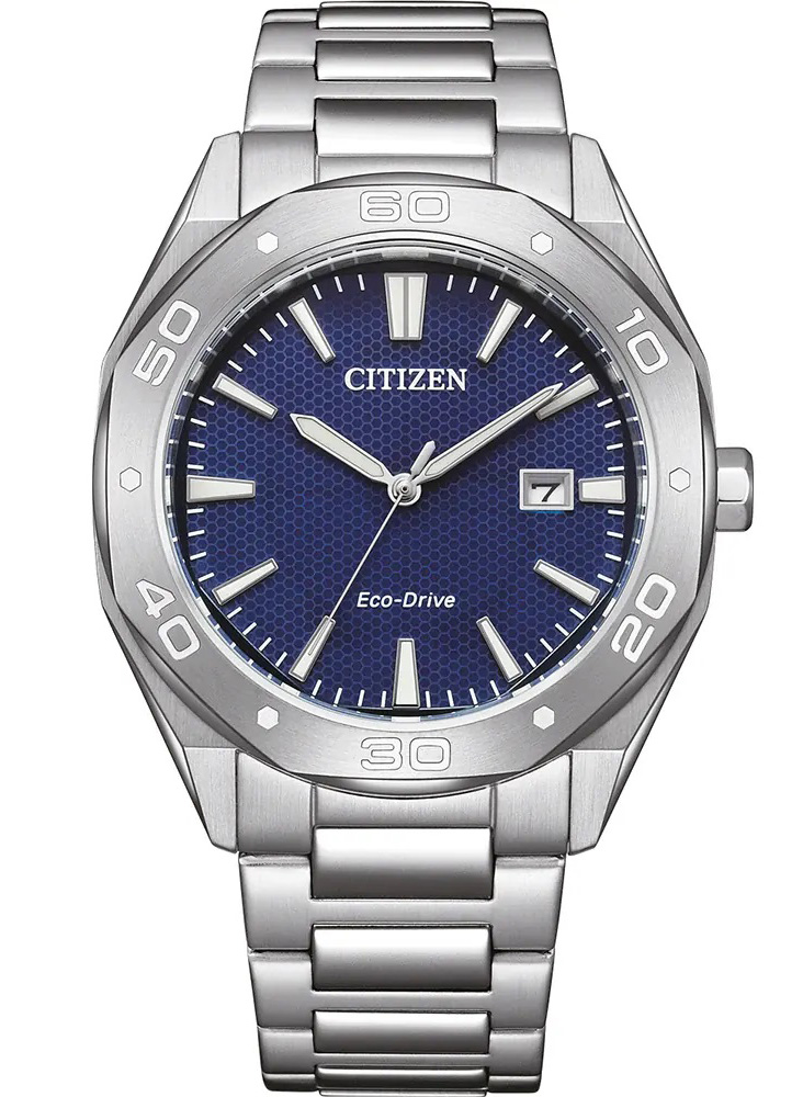 Citizen Eco-Drive Sport BM7631-52L - Quartz - Silver - Herrklocka - Rostfri stål - Härdat mineralglas