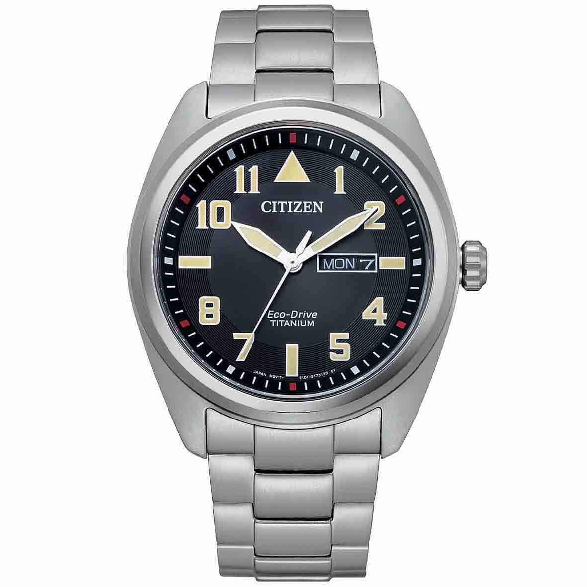 Citizen Super Titanium Eco-Drive herrklocka | Lätt titan med dag/datum | BM8560-88E - Quartz - Titan - Herrklocka - Titan - Safir