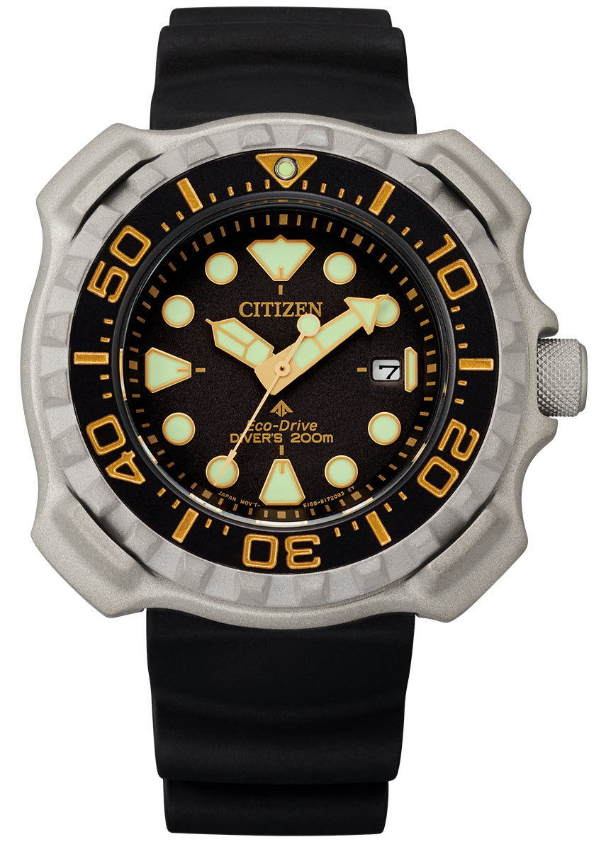Citizen Eco-Drive Super Titanium dykarklocka | Professionell 200m med Duratect MRK | BN0220-16E - Quartz - Silver Titan - Herrklocka - Silikon -...