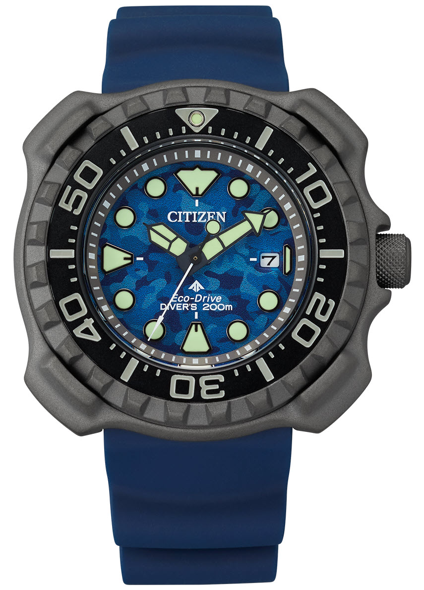 Citizen Promaster Eco-Drive professionell dykarklocka med DLC-titan | BN0227-09L - Quartz - Silver Titan - Herrklocka - Silikon - Härdat...