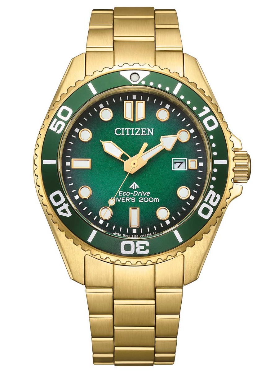Citizen Promaster Eco-Drive Diver BN0262-59W - Quartz - Guld - Herrklocka - Rostfri stål - Safir
