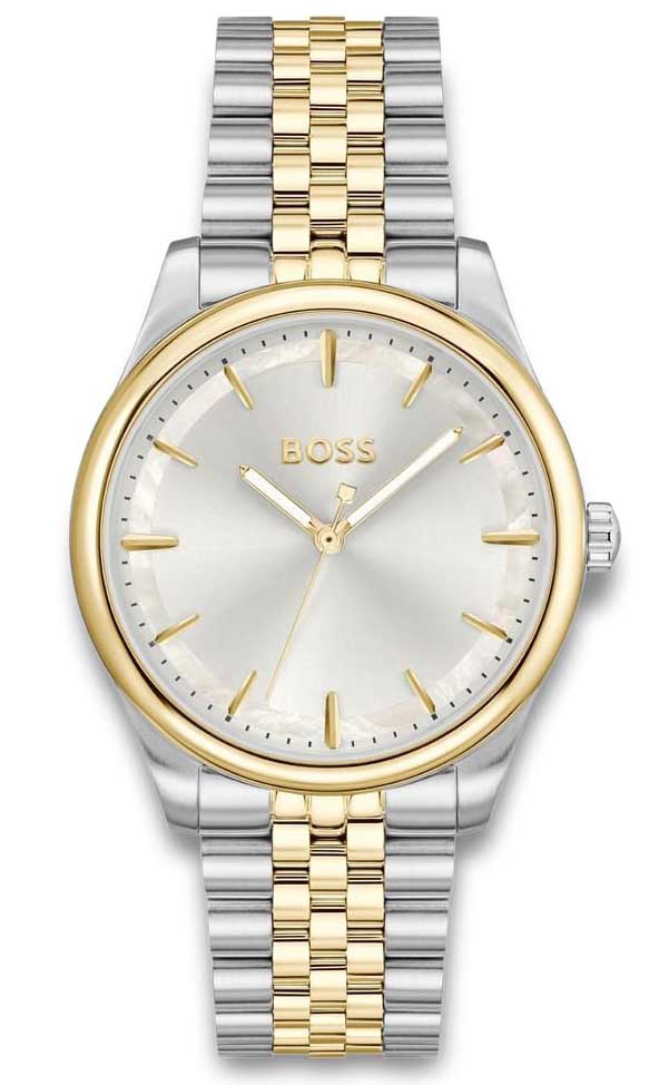 BOSS Sage Classic 1502779 - Quartz - Silver - Damklocka - Rostfri stål - Härdat mineralglas
