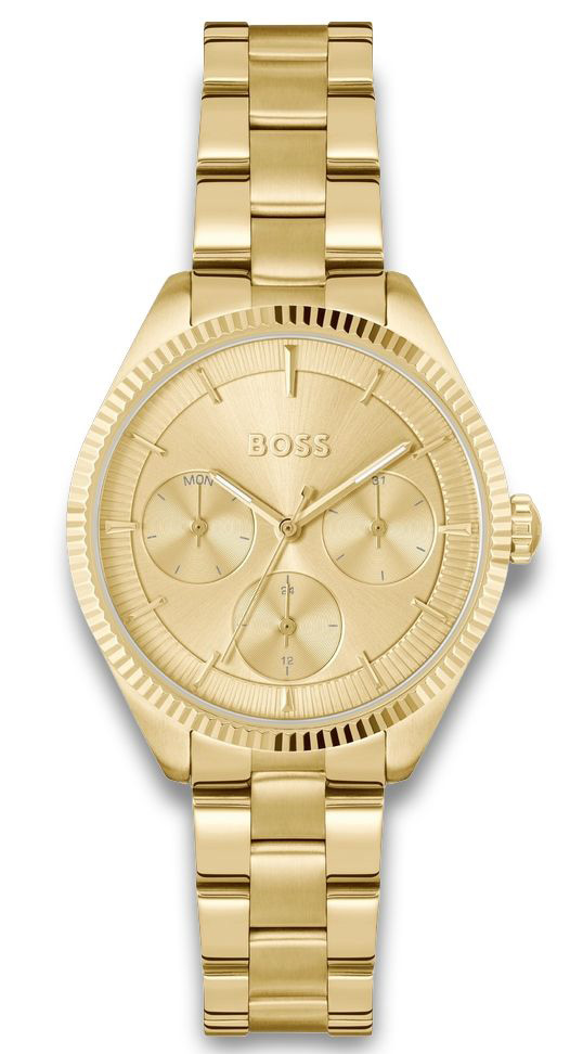 BOSS Sage Sport 1502803 - Quartz - Guld - Damklocka - Rostfri stål - Härdat mineralglas