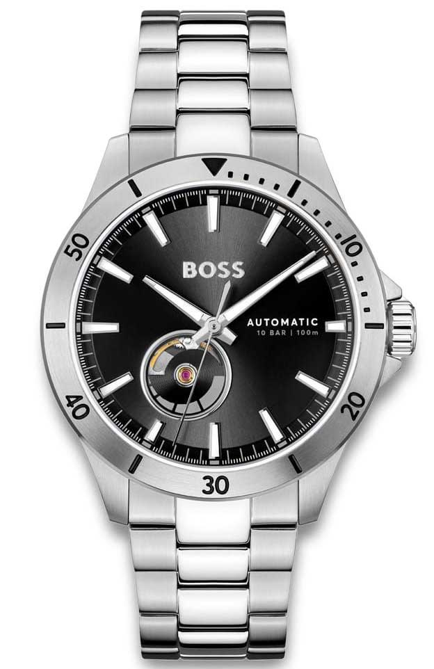BOSS Troper Automatic 1514202 - Automatisk - Silver - Herrklocka - Rostfri stål - Härdat mineralglas