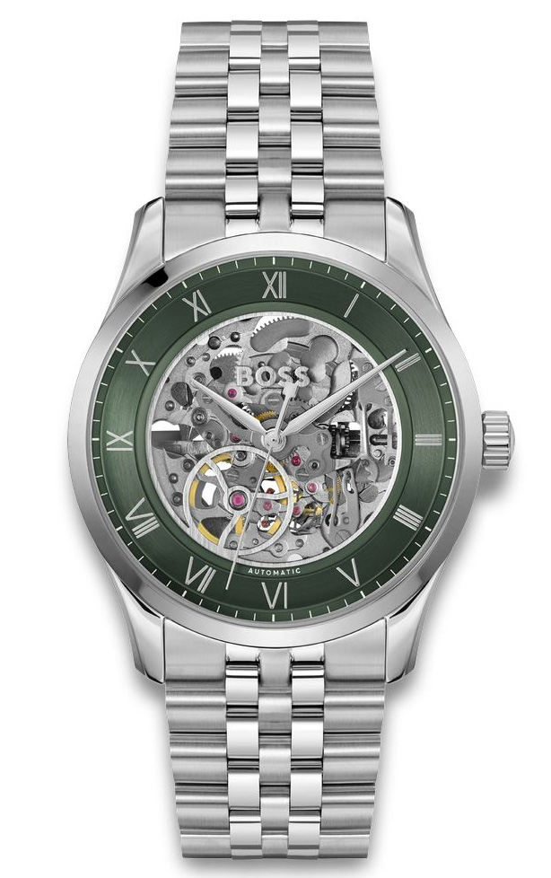 BOSS Principle Skeleton 1514236 - Automatisk - Guld - Herrklocka - Rostfri stål - Härdat mineralglas