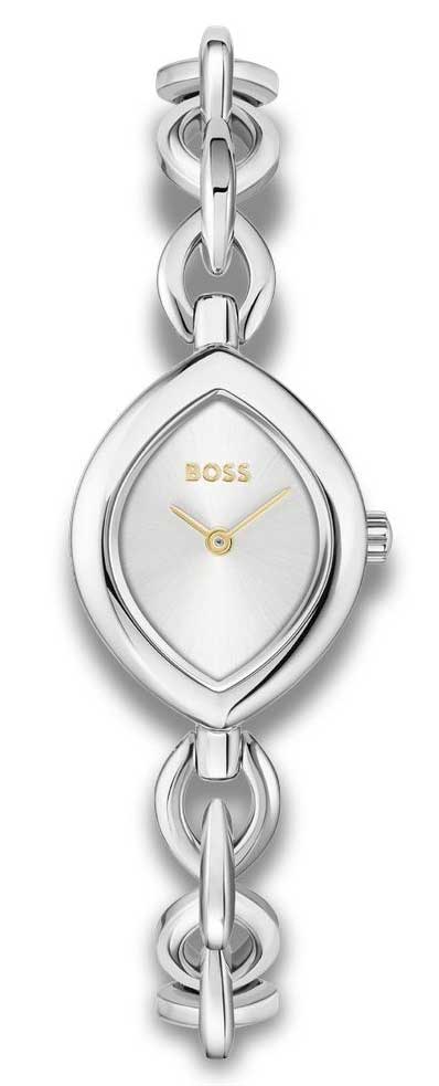 BOSS Fiora 1502837 - Quartz - Silver - Damklocka - - Härdat mineralglas