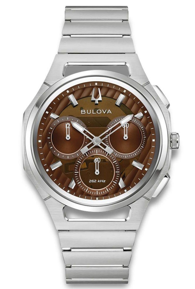 Bulova Curv Progressive Sport 96K117 - Quartz - Silver - Herrklocka - Rostfri stål - Safir