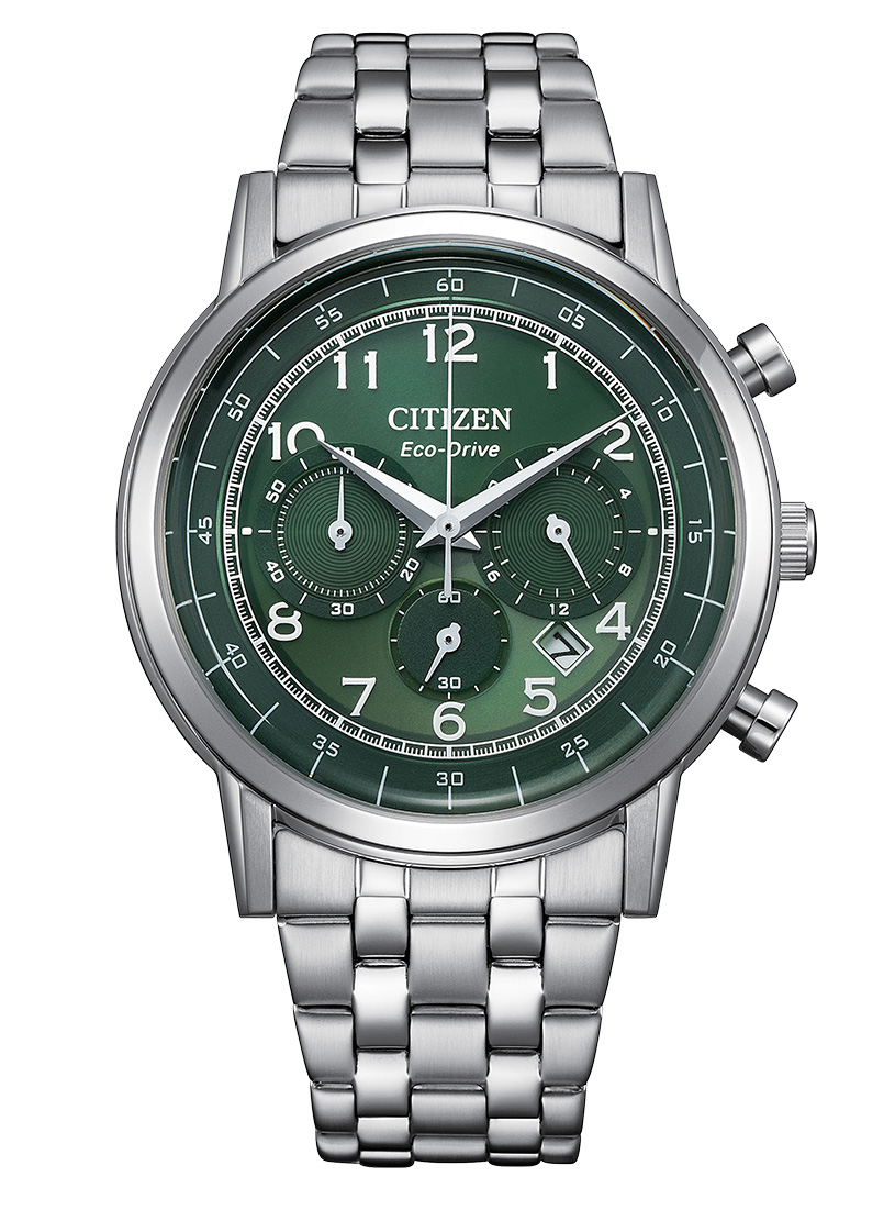Citizen Eco-Drive Chronograph CA4630-53X - Quartz - Silver - Herrklocka - Rostfri stål - Härdat mineralglas