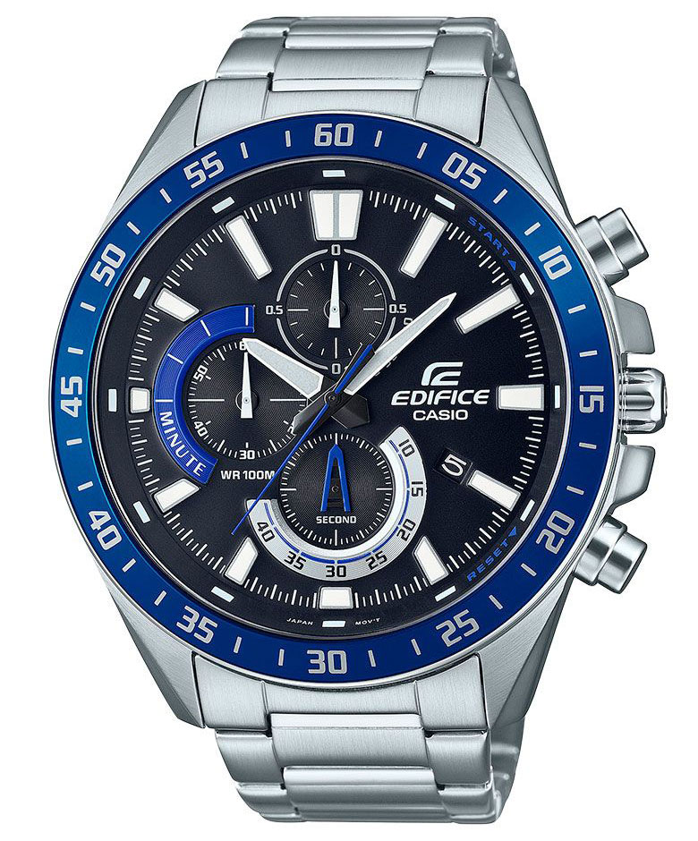 Casio Edifice EFV-620D-1A2VUEF - Quartz - Silver - Herrklocka - Rostfri stål - Härdat mineralglas