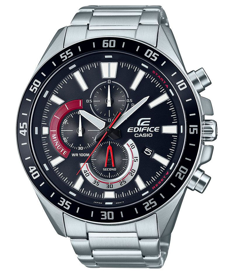 Casio Edifice EFV-620D-1A4VUEF - Quartz - Silver - Herrklocka - Rostfri stål - Härdat mineralglas