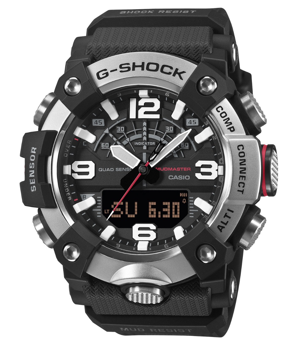 Casio G-Shock Master of G - Land Mudmaster GG-B100XM-1AER - Analog-digital-mix - Svart - Herrklocka - Harts - Härdat mineralglas